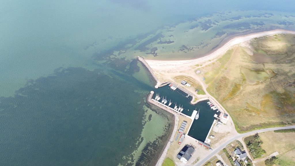 Venø Hafen aus östlicher Richtung