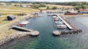 Venø Hafeneinfahrt aus west-süd-westlicher Richtung