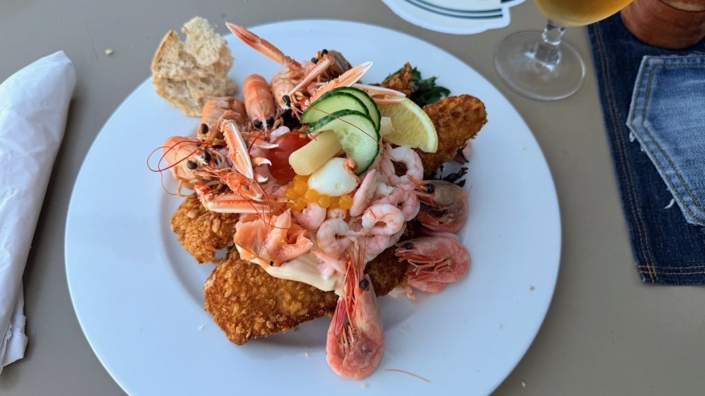 Vesterø Hafenfischrestaurant: Stjerneskud für Andi
