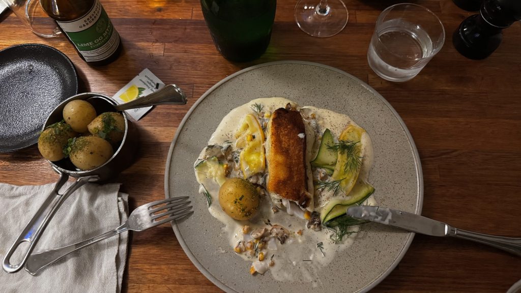 Ebeltoft - Restaurant Stockfleth: Kabeljau