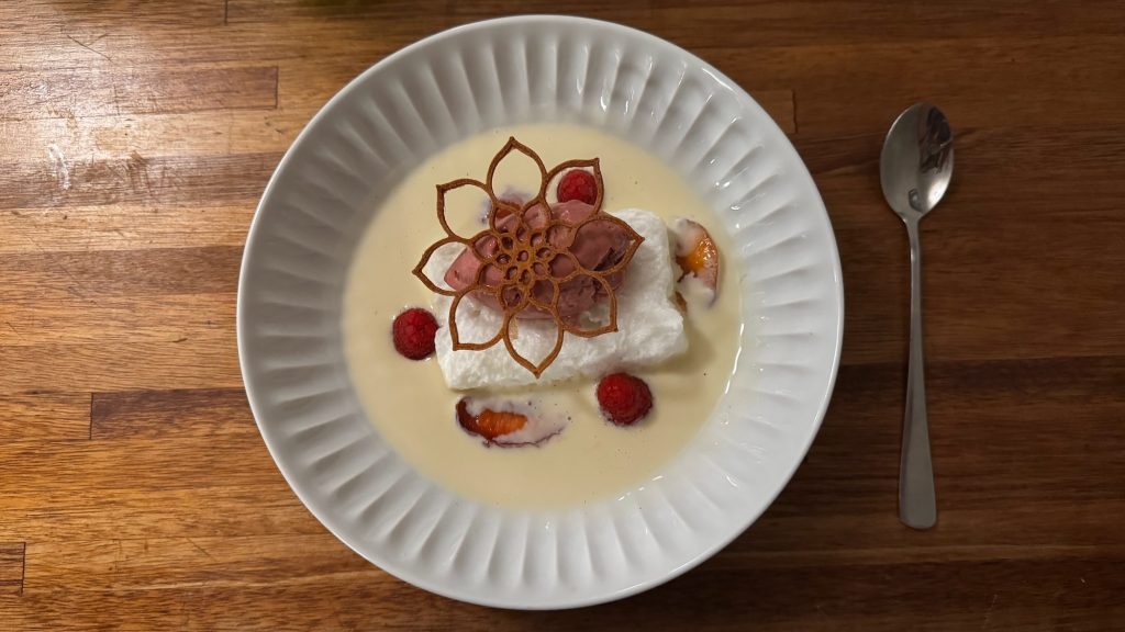 Ebeltoft - Restaurant Stockfleth: Himbeer-Dessert